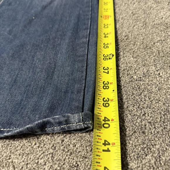 NAVY Y2K XTREME COUTURE ACID WASHED BAGGY JEANS WITH CRAZY BACK POCKETS😮‍💨 - Picture 7 of 7